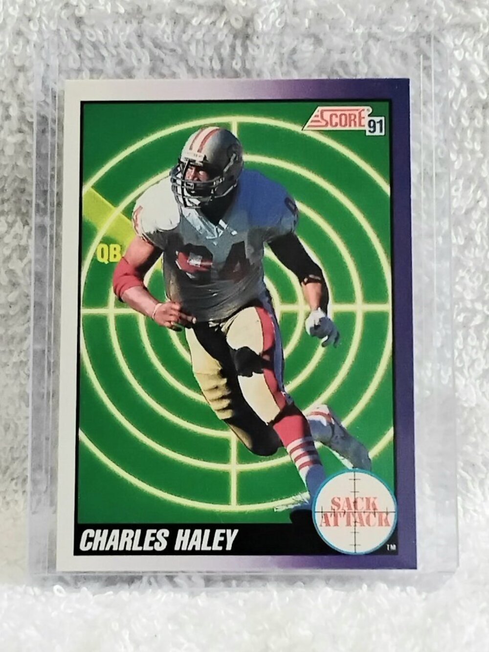 5/$20 Mint 1991 Score Chris Haley Sack Attack NFL Card 656!!